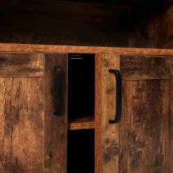 IDMarket Grand buffet industriel effet bois vieilli* Collection Vintage|Buffets