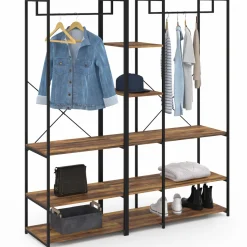 IDMarket Grand dressing modulable style industriel* Meubles Hauts|Meubles En Bois