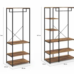IDMarket Grand dressing modulable style industriel* Meubles Hauts|Meubles En Bois