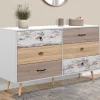 IDMarket Grande commode scandinave XXL 6 tiroirs* Meubles Tiroirs|Collection Scandinave