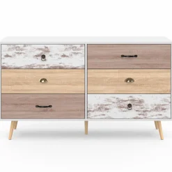 IDMarket Grande commode scandinave XXL 6 tiroirs* Meubles Tiroirs|Collection Scandinave