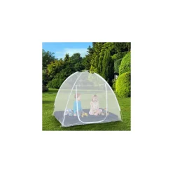 IDMarket Grande moustiquaire dôme pop-up 195x180 cm pour lit* Moustiquaires