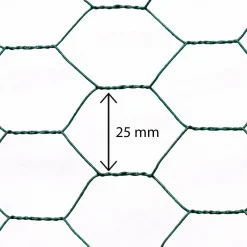 IDMarket Grillage à poule vert 1x25m clôture souple jardin animaux* Accessoires Animaux|Accessoires Poulailler