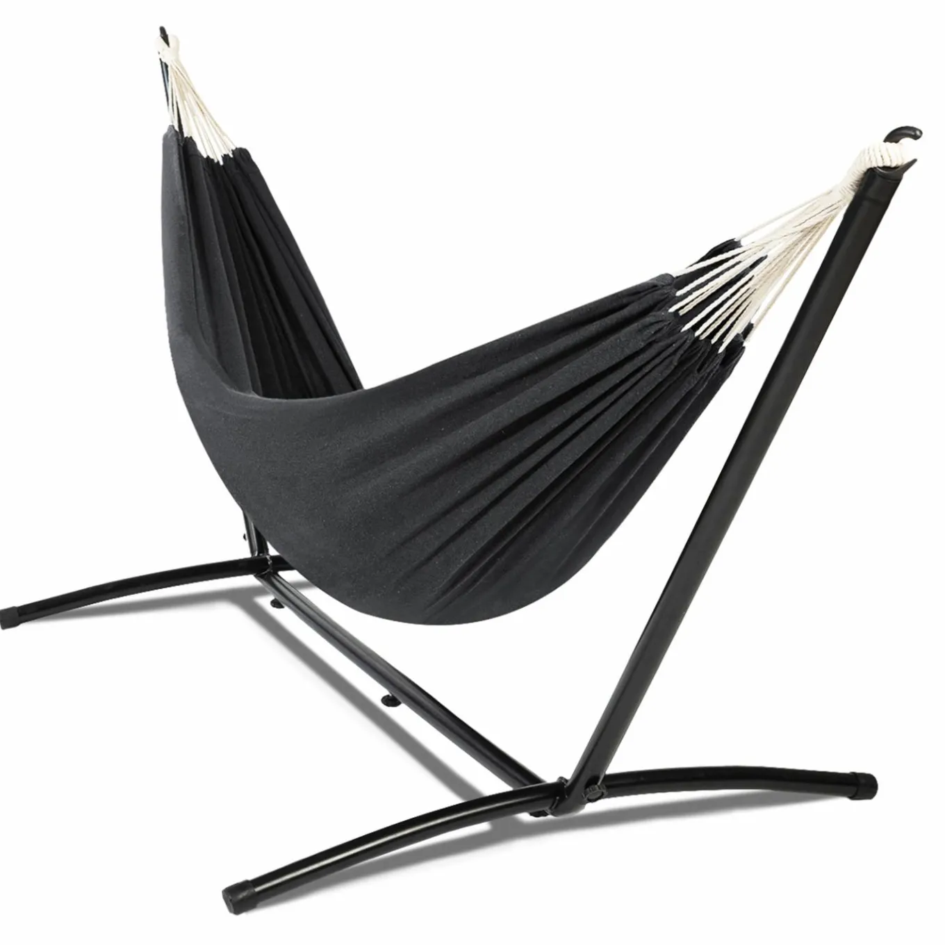 IDMarket Hamac gris anthracite avec support métal* Hamacs