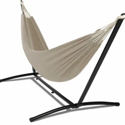 IDMarket Hamac taupe avec support métal* Hamacs