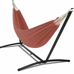 IDMarket Hamac terracotta avec support métal* Hamacs