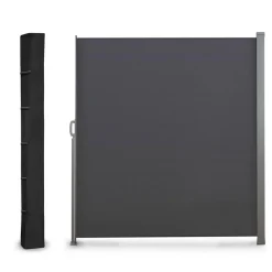 IDMarket Housse pour paravent rétractable hauteur 1 m 60 noir* Paravents Extérieurs