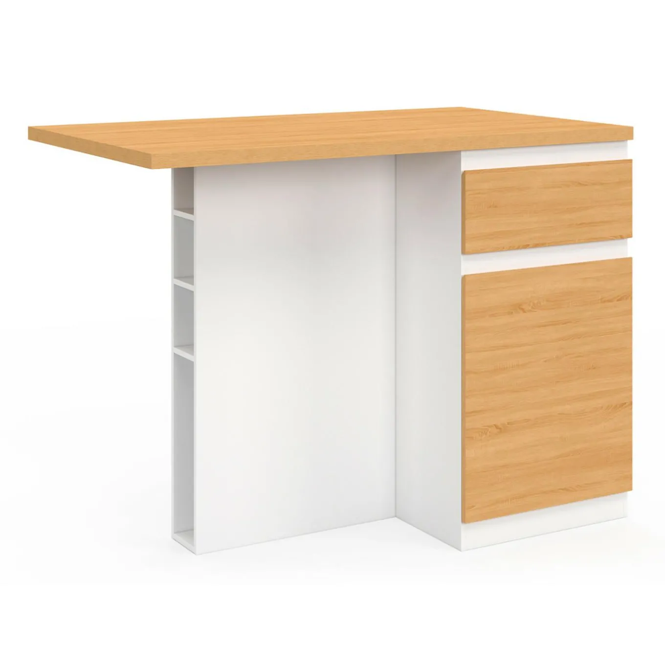 IDMarket Ilot central range bouteilles 4 personnes* Ilot Central