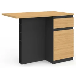 IDMarket Ilot central range bouteilles 4 personnes* Ilot Central