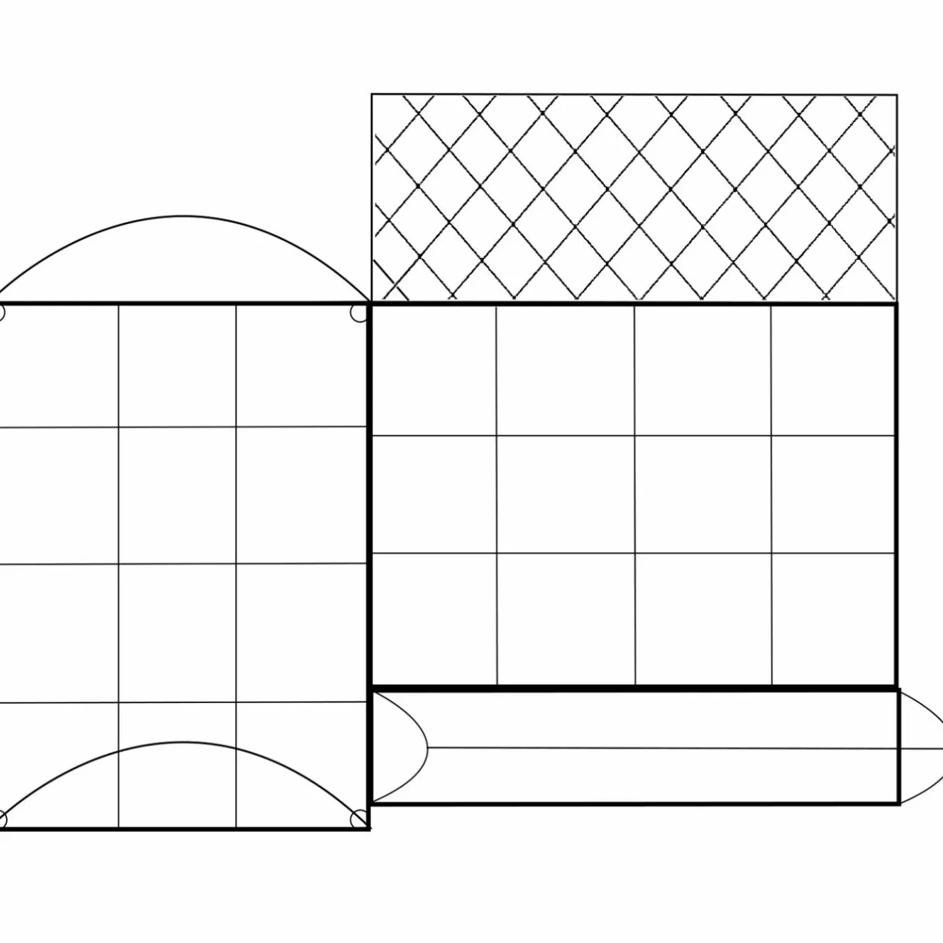 IDMarket Kit complet 3 carrés potager et serre à tomates + treillis + housse* Carrés Potager