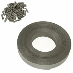 IDMarket Kit de lamelles d'occultation pour grillage rigide gris clair 60 m* Lamelles Occultantes