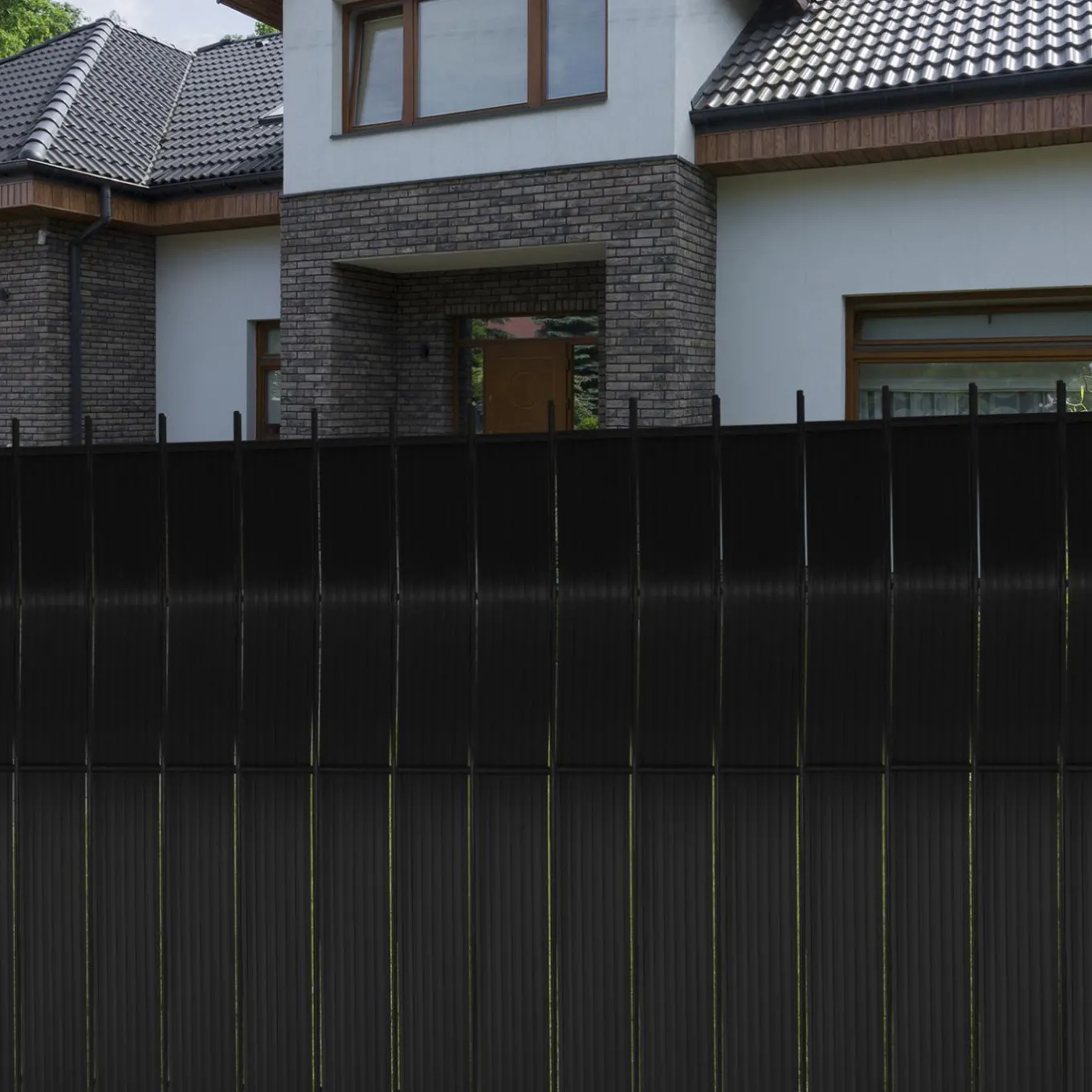 IDMarket Kit de lamelles d’occultation pour grillage rigide noires* Lamelles Occultantes|Panneaux Occultants