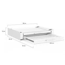IDMarket Kit de superposition universel machine à laver et sèche linge avec séchoir* Rangement Et Accessoires|Séchoirs À Linge