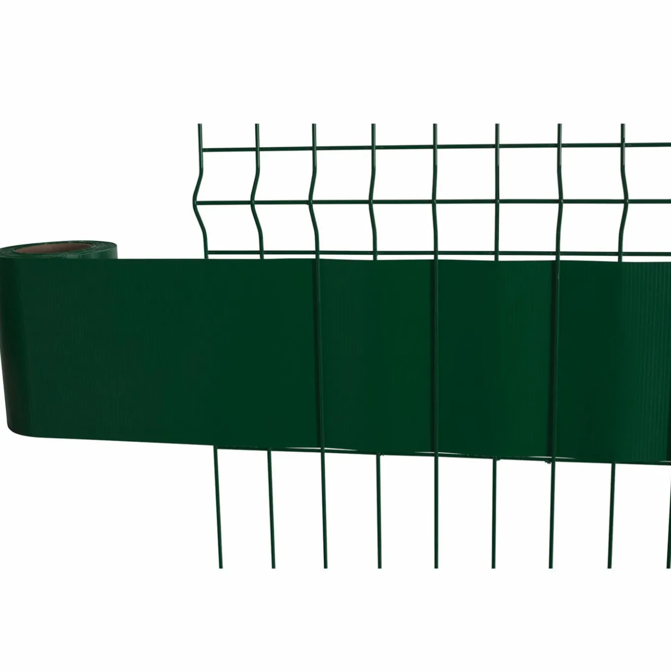 IDMarket Lamelles occultantes PVC vert 35m pour grillage rigide* Lamelles Occultantes