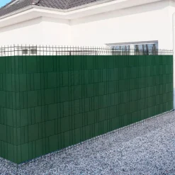 IDMarket Lamelles occultantes PVC vert 35m pour grillage rigide* Lamelles Occultantes