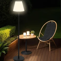 IDMarket Lampadaire solaire extérieur LED multicolore* Luminaires|Eclairages D'Ambiance