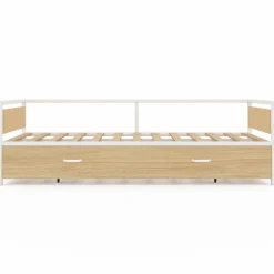 IDMarket Lit banquette convertible style industriel* Meubles Blancs|Meubles En Bois