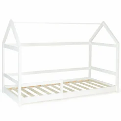 IDMarket Lit cabane enfant blanc 90 x 190 cm style scandinave*Enfant Meubles Blancs|Collection Scandinave
