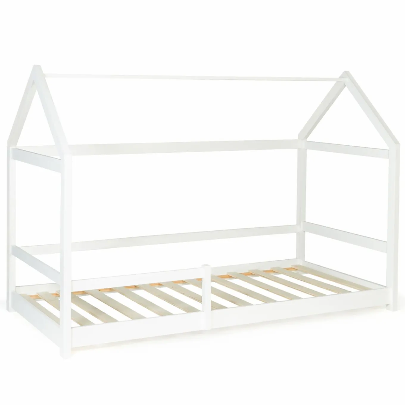 IDMarket Lit cabane enfant blanc 90 x 190 cm style scandinave*Enfant Meubles Blancs|Collection Scandinave