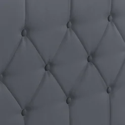 IDMarket Lit coffre avec tête de lit gris 160x200 cm* Collection Contemporaine|Chambre Complète Adulte