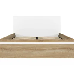 IDMarket Lit coffre double avec tête de lit et sommier* Collection Contemporaine|Chambre Complète Adulte