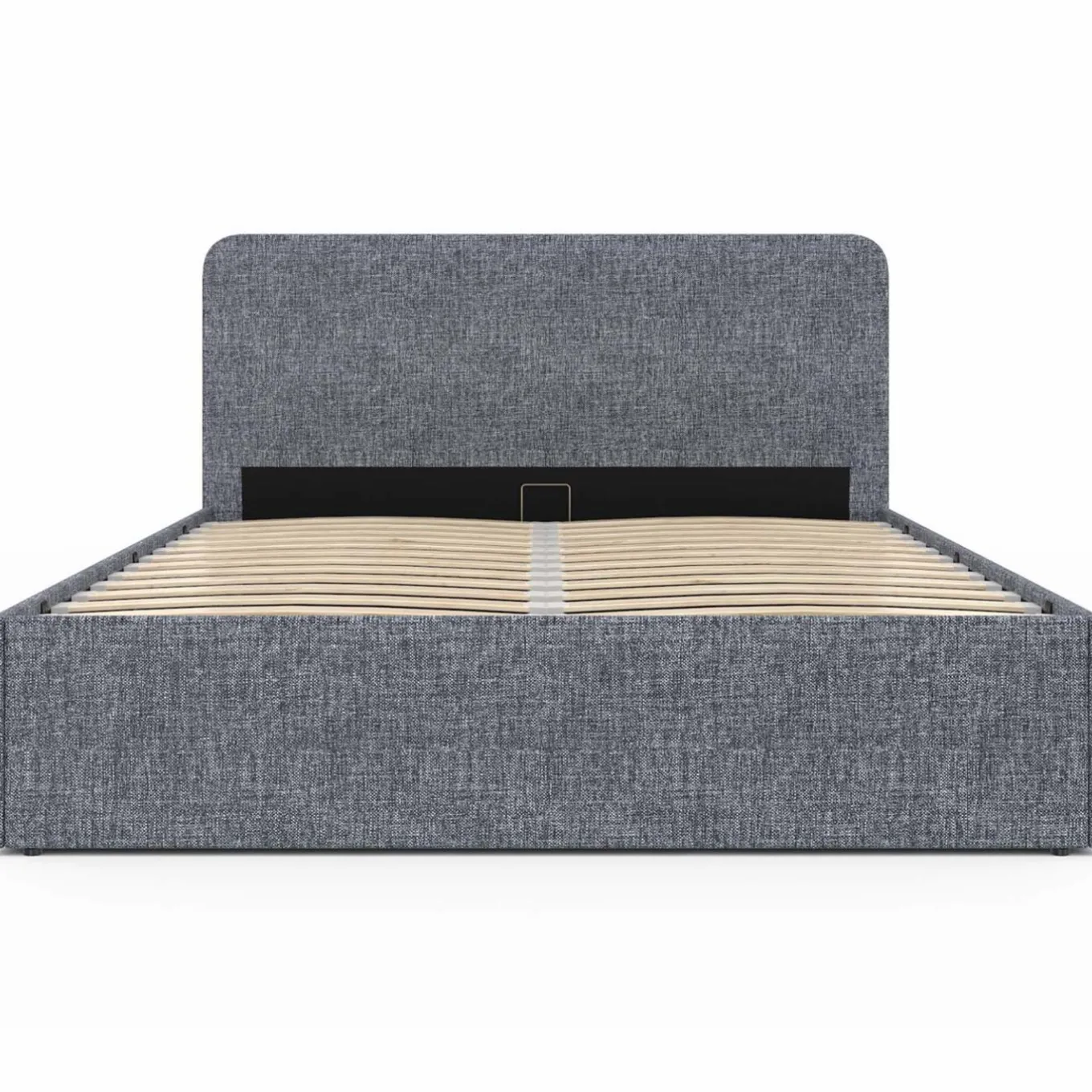 IDMarket Lit coffre 140x190 cm gris anthracite* Chambre Complète Adulte|Lits Avec Sommier