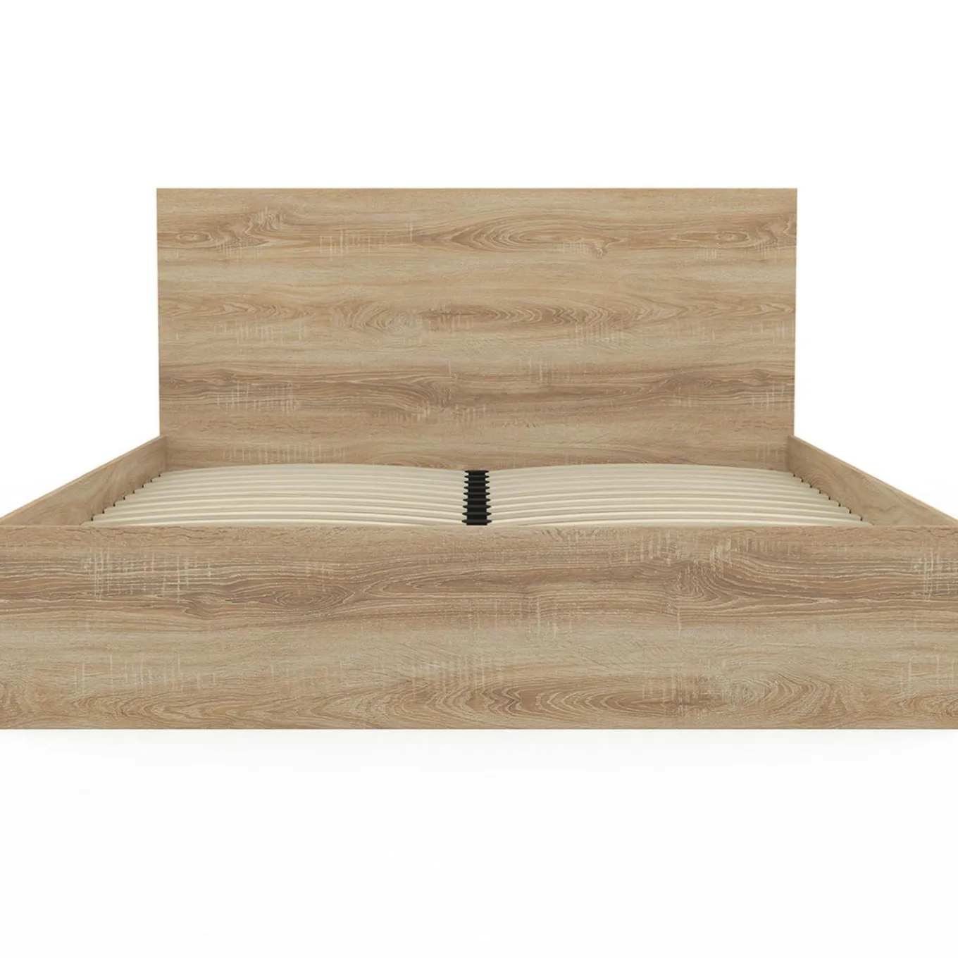 IDMarket Lit double 160x200 cm avec tête de lit et sommier hêtre* Collection Moderne|Lits Avec Sommier