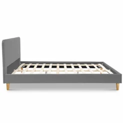 IDMarket Lit nordique gris clair 2 places* Collection Scandinave|Chambre Complète Adulte