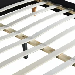 IDMarket Lit scandinave noir 2 places 140x190 cm* Collection Scandinave|Chambre Complète Adulte