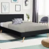IDMarket Lit style scandinave 140 x 190 cm noir* Collection Scandinave|Chambre Complète Adulte