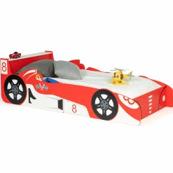 IDMarket Lit voiture Formule 1 rouge*Enfant Lits Enfant|Chambre Complète Adulte
