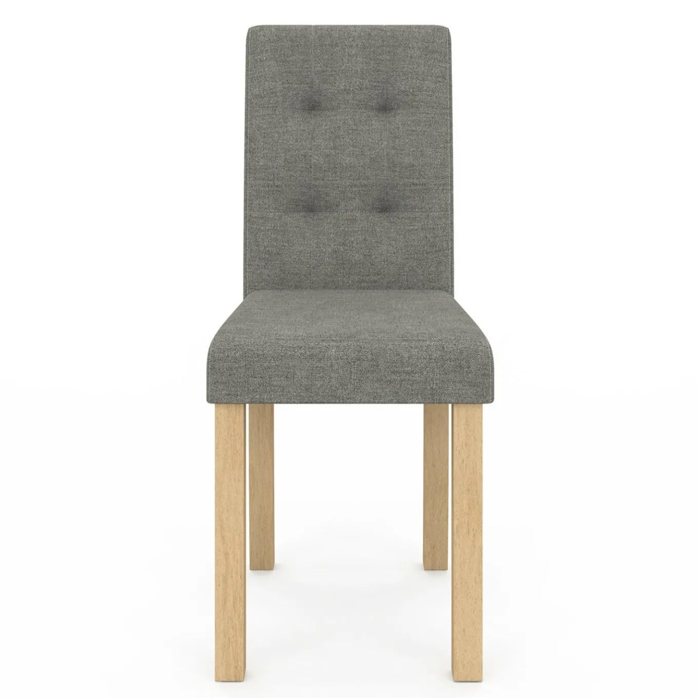 IDMarket Lot 4 chaises capitonnées gris chiné* Collection Scandinave|Salle À Manger Complète