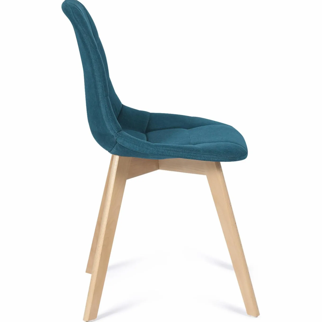 IDMarket Lot 4 chaises scandinaves bleu canard* Collection Scandinave|Salle À Manger Complète