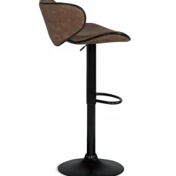 IDMarket Lot 2 tabourets de bar marron réglables* Collection Vintage|Tabourets De Bar