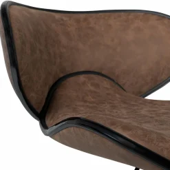 IDMarket Lot 2 tabourets de bar marron réglables* Collection Vintage|Tabourets De Bar