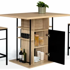 IDMarket Îlot central industriel* Meubles Hauts|Collection Design