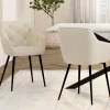 IDMarket Lot chaises et fauteuils de table beige* Collection Design|Collection Contemporaine