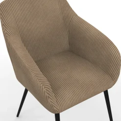 IDMarket Lot chaises et fauteuils de table taupe* Collection Vintage|Chaises