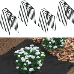 IDMarket Lot de 30 agrafes pour toile de paillage 10 CM format en U* Entretien Du Jardin Et Accessoires