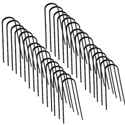 IDMarket Lot de 30 agrafes pour toile de paillage 10 CM format en U* Entretien Du Jardin Et Accessoires