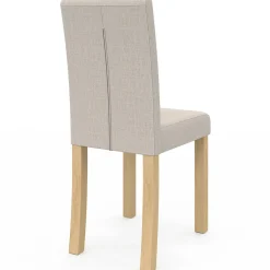 IDMarket Lot de 6 chaises capitonnées tricolore taupe, beige et marron* Collection Scandinave|Chaises