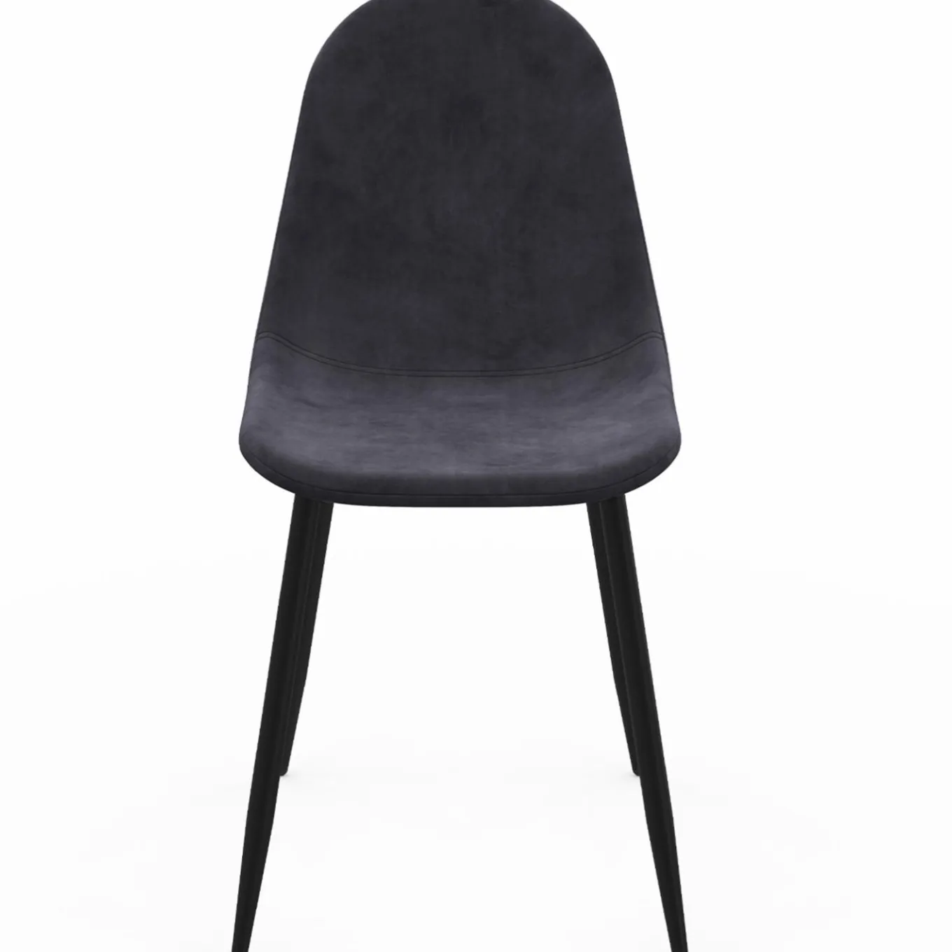 IDMarket Lot de 6 chaises confortables en velours gris foncé* Chaises|Tables Et Chaises