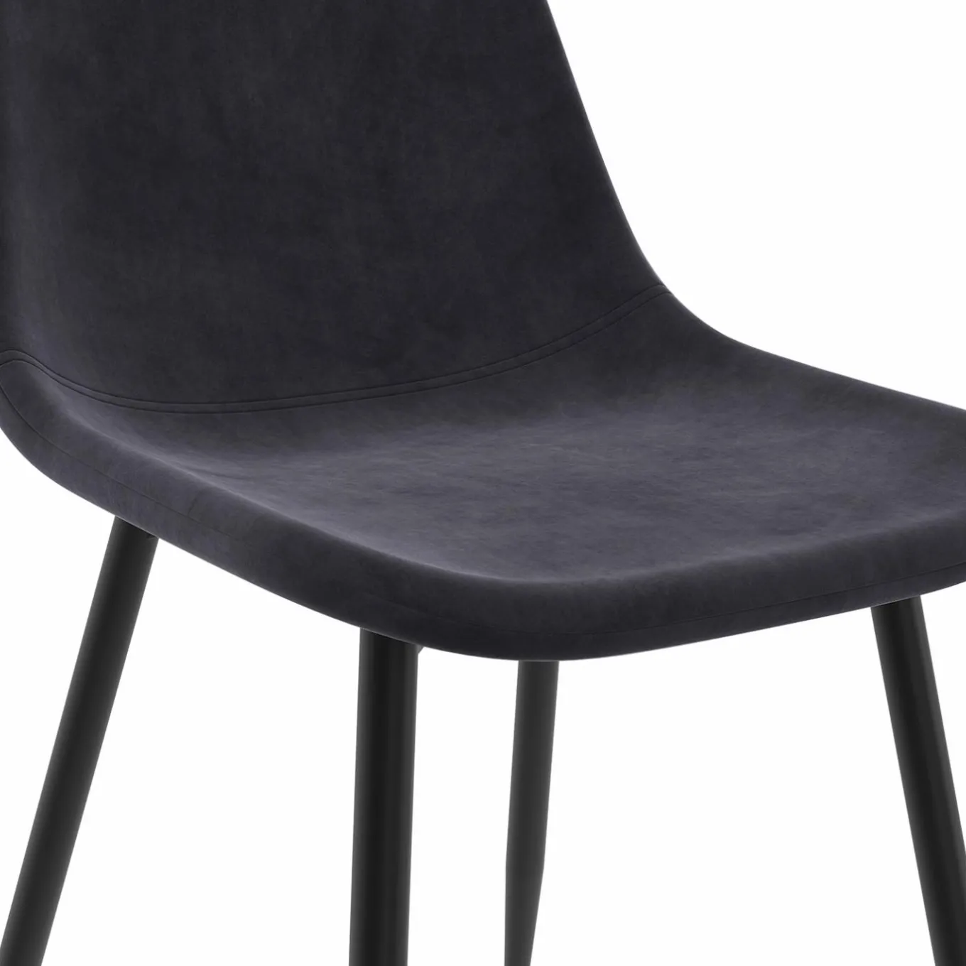 IDMarket Lot de 6 chaises confortables en velours gris foncé* Chaises|Tables Et Chaises