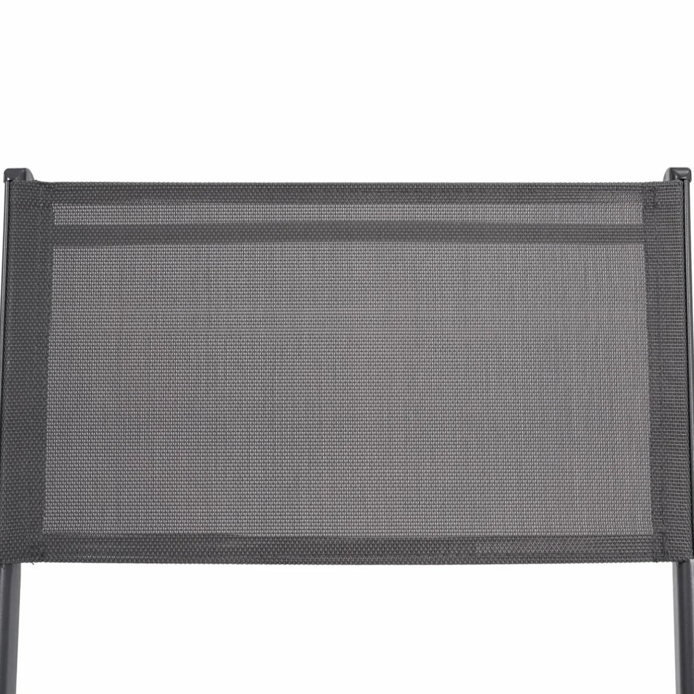 IDMarket Lot de 4 chaises de jardin pliantes grises en acier et textilène* Salons De Jardin