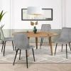 IDMarket Lot de 4 chaises grises pour salle à manger* Collection Contemporaine|Collection Moderne