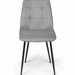 IDMarket Lot de 4 chaises grises pour salle à manger* Collection Contemporaine|Collection Moderne