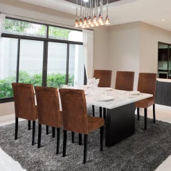 IDMarket Lot de 6 chaises marron vintage* Collection Contemporaine|Collection Vintage