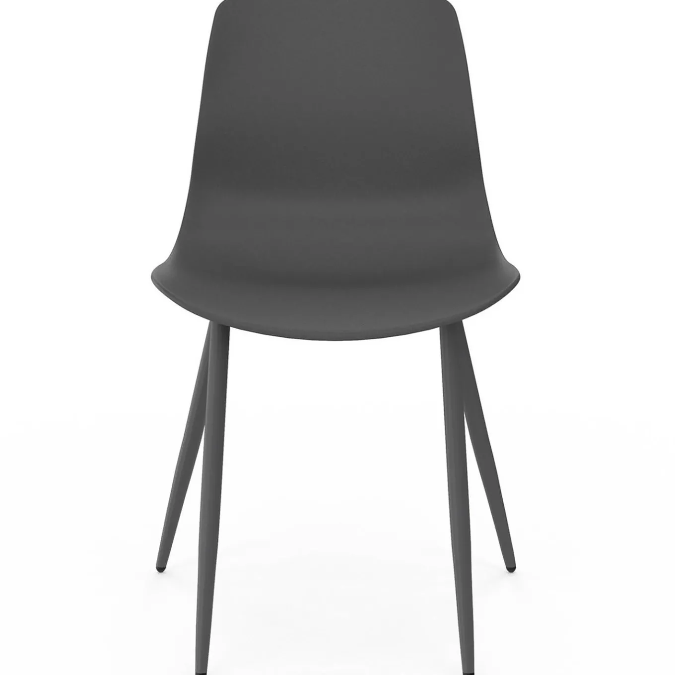 IDMarket Lot de 6 chaises mix color gris foncé x2, terracotta x2, beige x2 pieds en métal* Collection Design|Tables Et Chaises