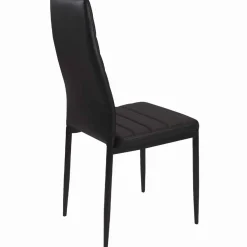IDMarket Lot de 6 chaises noires* Collection Contemporaine|Salle À Manger Complète