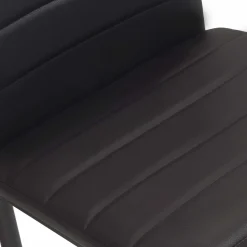 IDMarket Lot de 6 chaises noires* Collection Contemporaine|Salle À Manger Complète